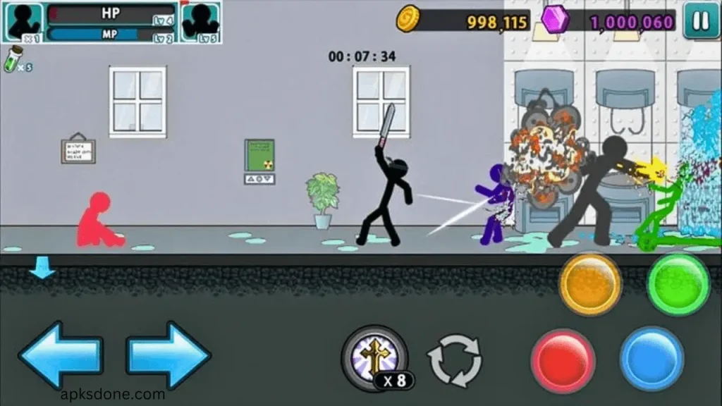 anger of stick 5 mod apk unlimited money and diamond